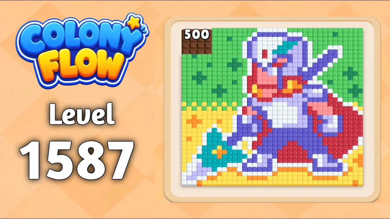 Colony Flow! Level 1587 board