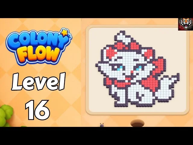 Colony Flow! Level 16 board layout