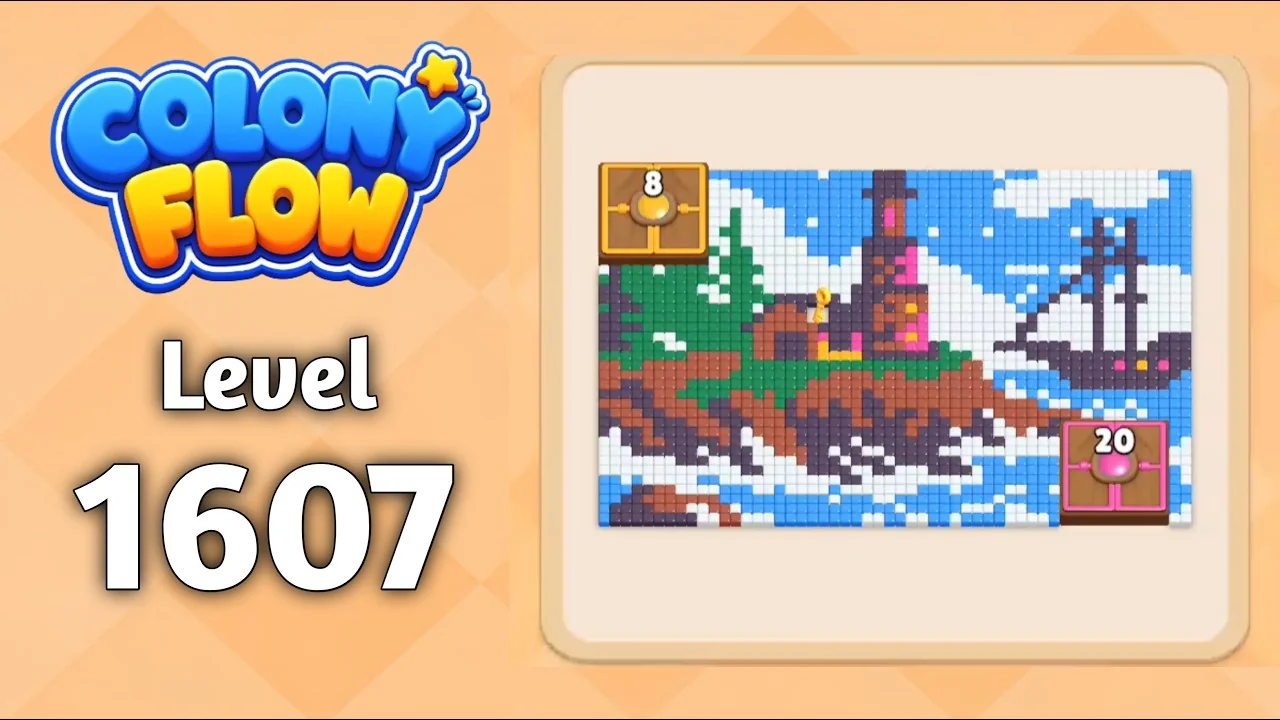 Colony Flow! Level 1607 board