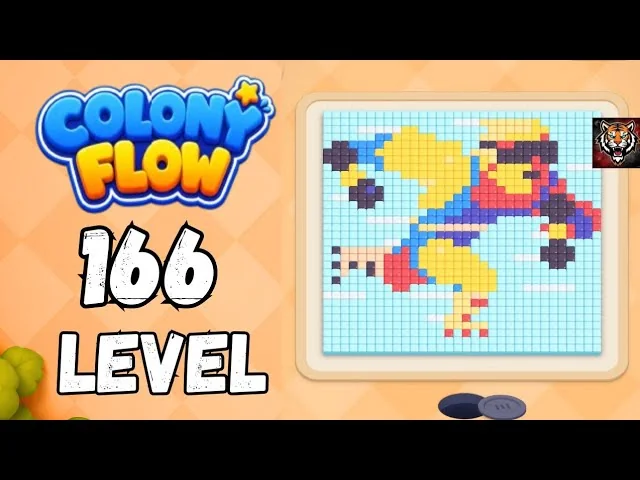 Colony Flow! Level 166 board layout