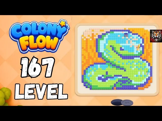 Colony Flow! Level 167 board layout