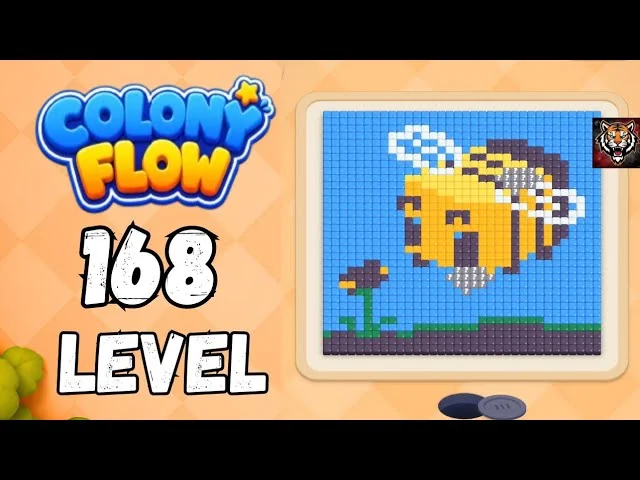 Colony Flow! Level 168 board layout