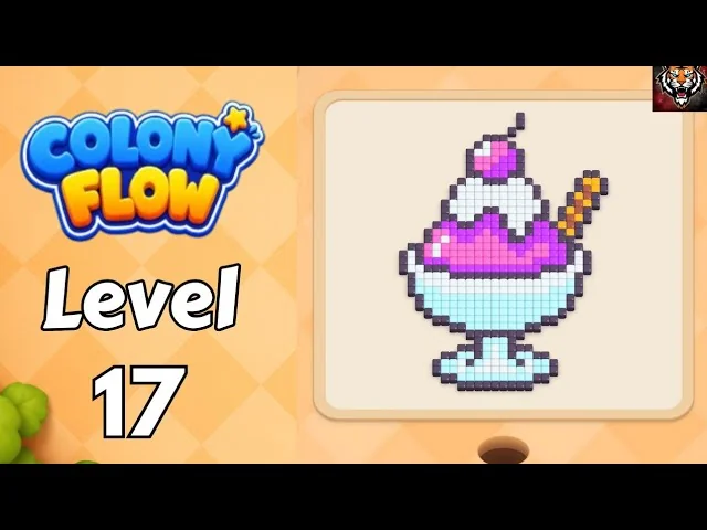 Colony Flow! Level 17 board layout
