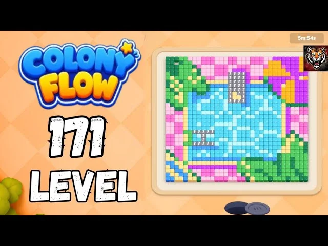 Colony Flow! Level 171 board layout