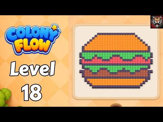 Colony Flow! Level 18 board layout