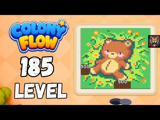 Colony Flow! Level 185 board layout
