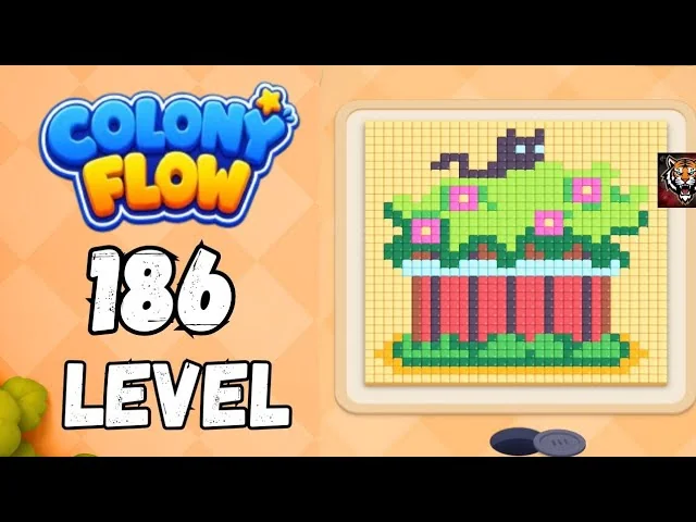 Colony Flow! Level 186 board layout