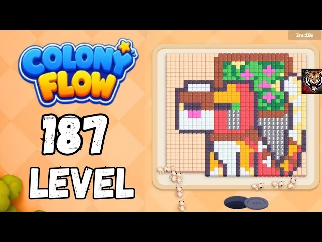 Colony Flow! Level 187 board layout