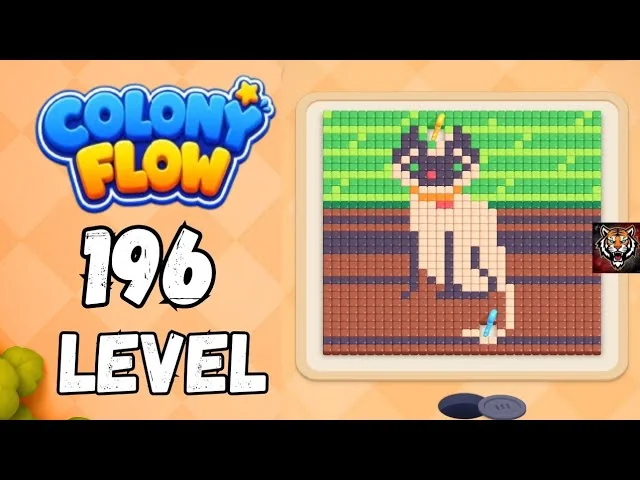 Colony Flow! Level 196 board layout