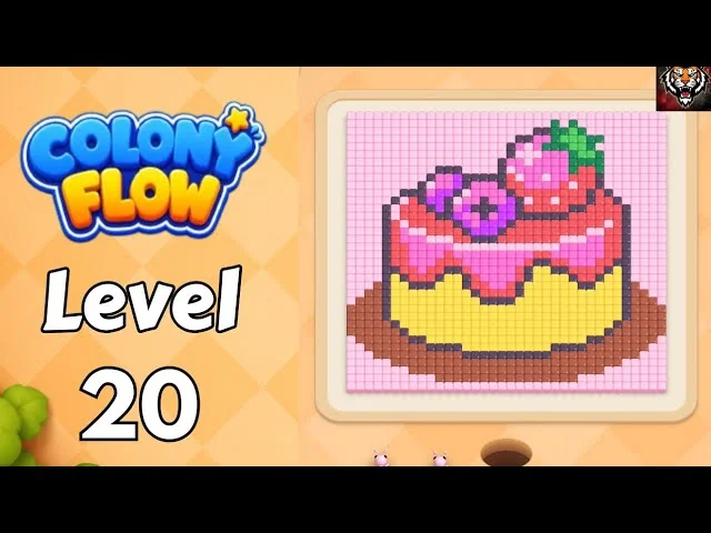 Colony Flow! Level 20 board layout