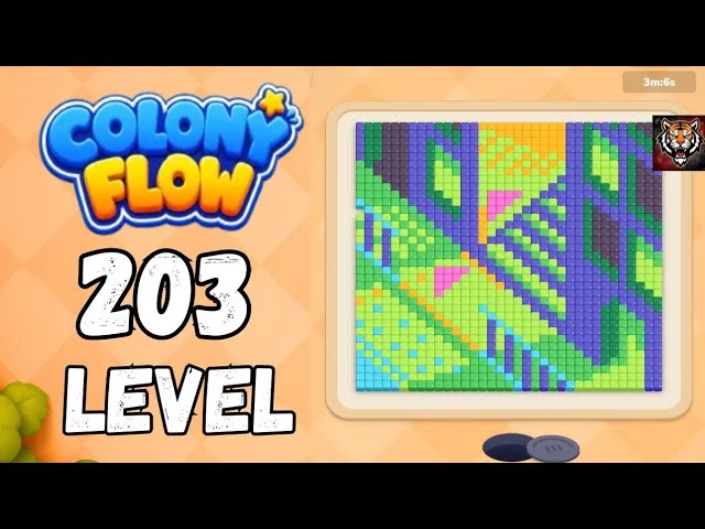 Colony Flow! Level 203 board layout