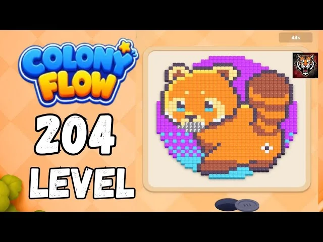 Colony Flow! Level 204 board layout