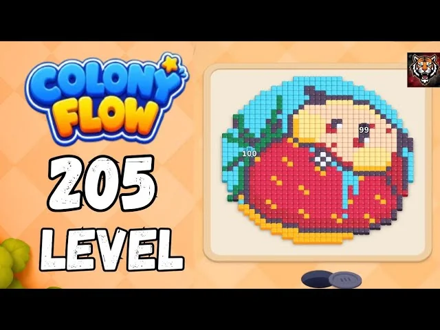 Colony Flow! Level 205 board layout