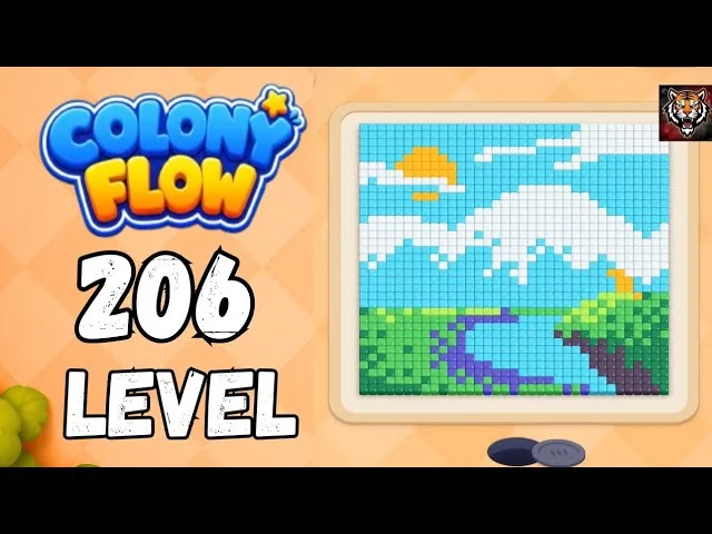 Colony Flow! Level 206 board layout
