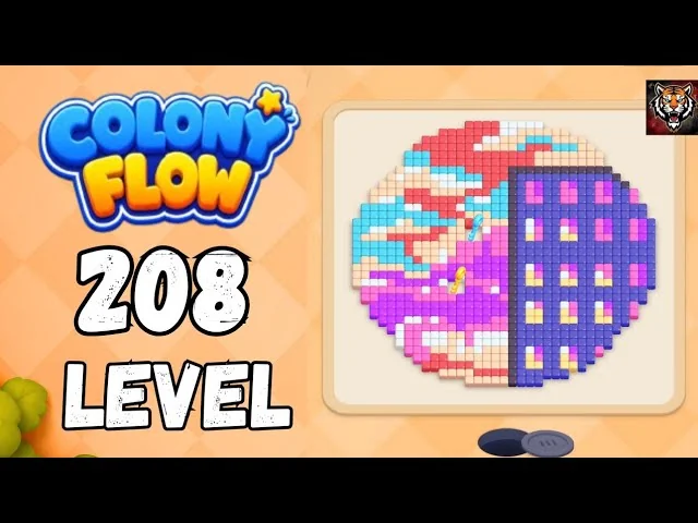 Colony Flow! Level 208 board layout