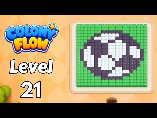 Colony Flow! Level 21 board layout