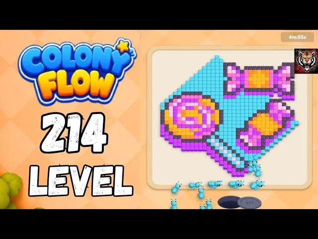 Colony Flow! Level 214 board layout