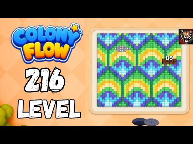 Colony Flow! Level 216 board layout