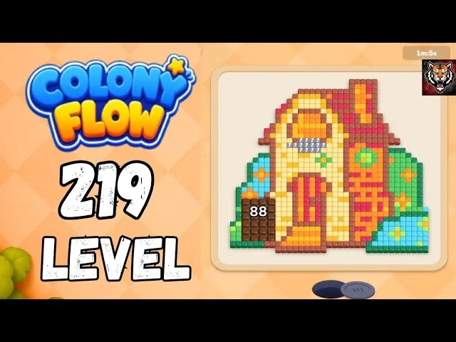 Colony Flow! Level 219 board layout