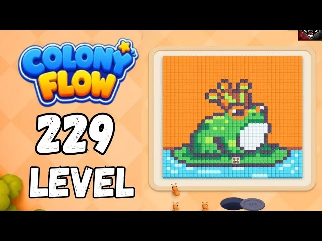 Colony Flow! Level 229 board layout
