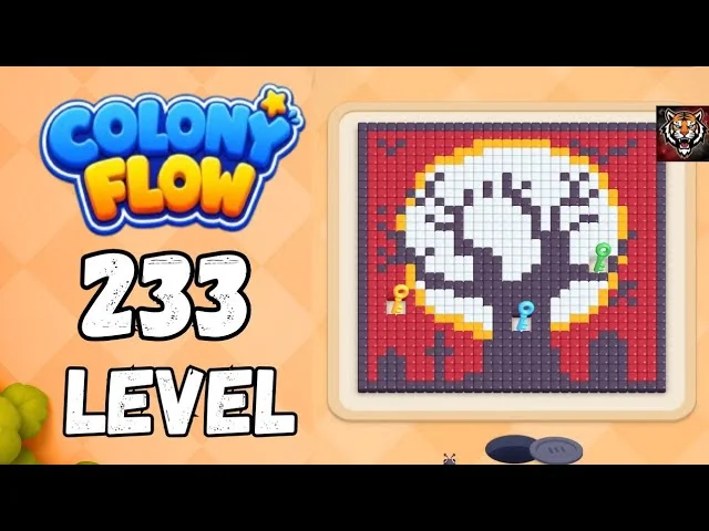 Colony Flow! Level 233 board layout