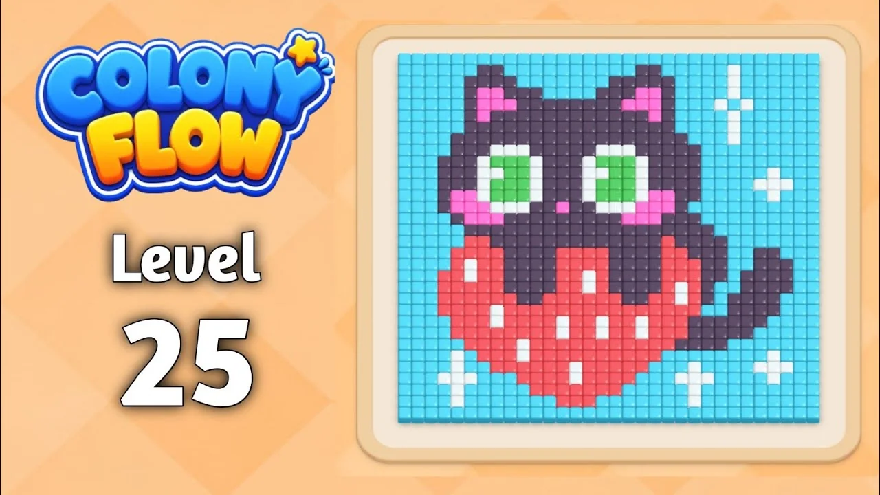Colony Flow! Level 25 board layout