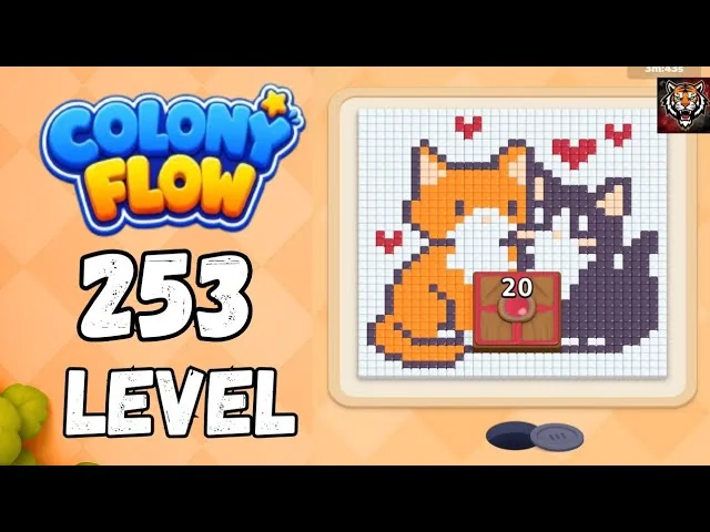 Colony Flow! Level 253 board layout