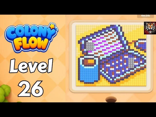 Colony Flow! Level 26 board layout