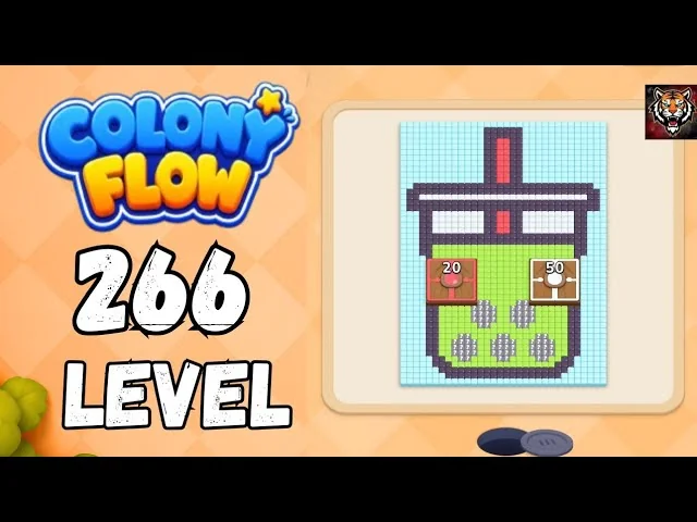 Colony Flow! Level 266 board layout