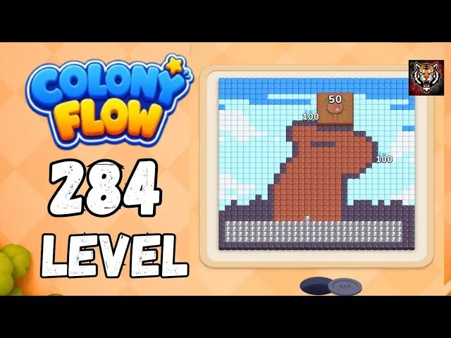 Colony Flow! Level 284 board layout