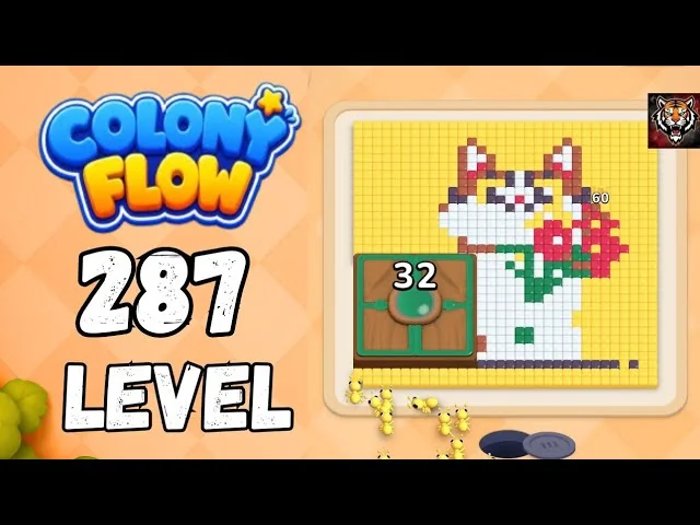 Colony Flow! Level 287 board layout