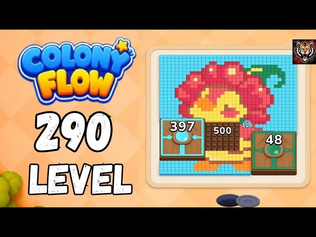 Colony Flow! Level 290 board layout