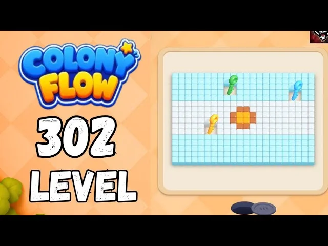 Colony Flow! Level 302 board layout