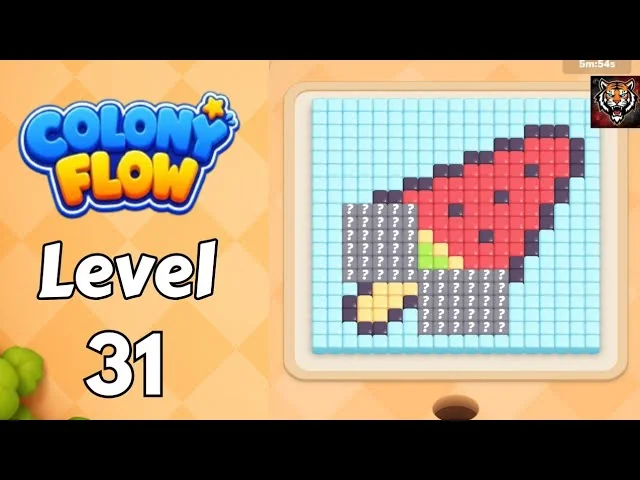 Colony Flow! Level 31 board layout