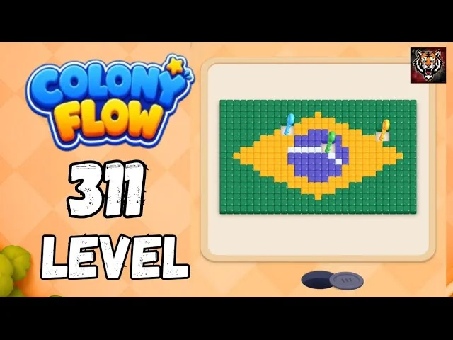 Colony Flow! Level 311 board layout