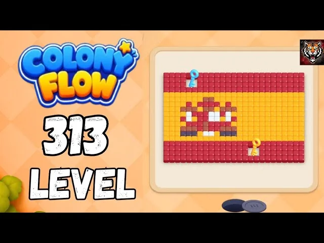 Colony Flow! Level 313 board layout