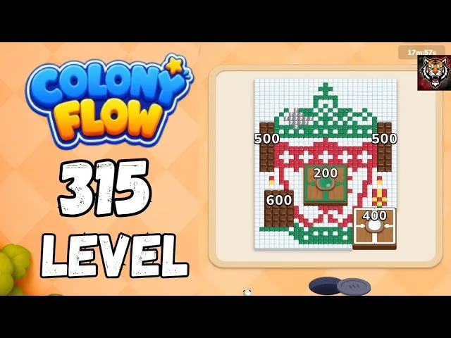 Colony Flow! Level 315 board layout