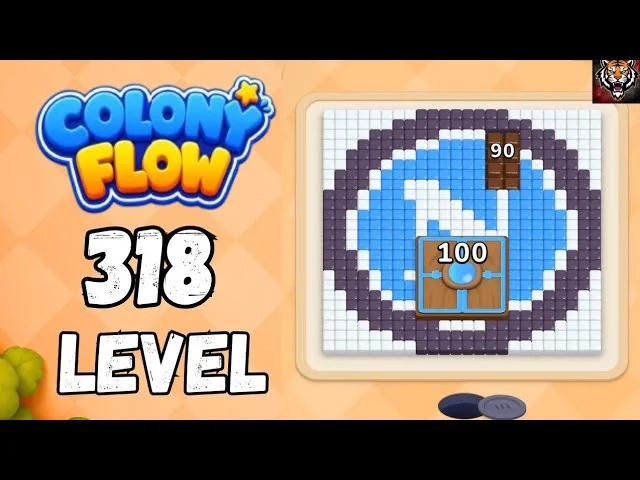 Colony Flow! Level 318 board layout