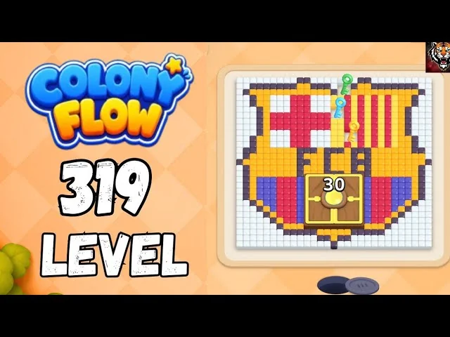 Colony Flow! Level 319 board layout