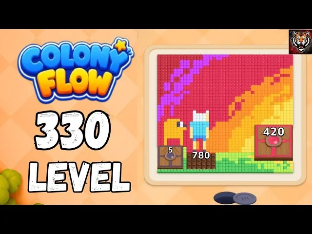 Colony Flow! Level 330 board layout