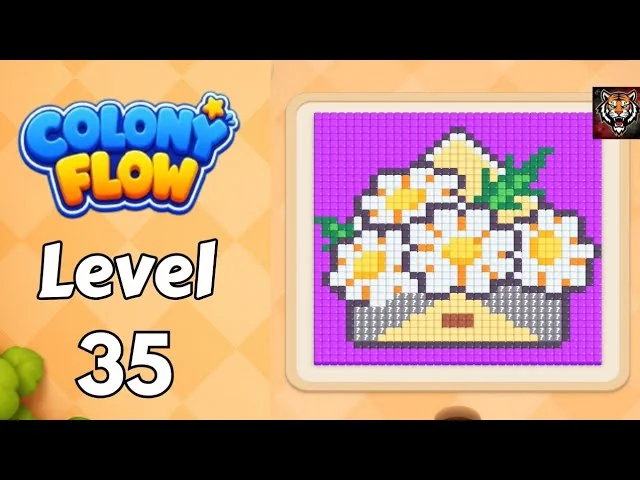 Colony Flow! Level 35 board layout
