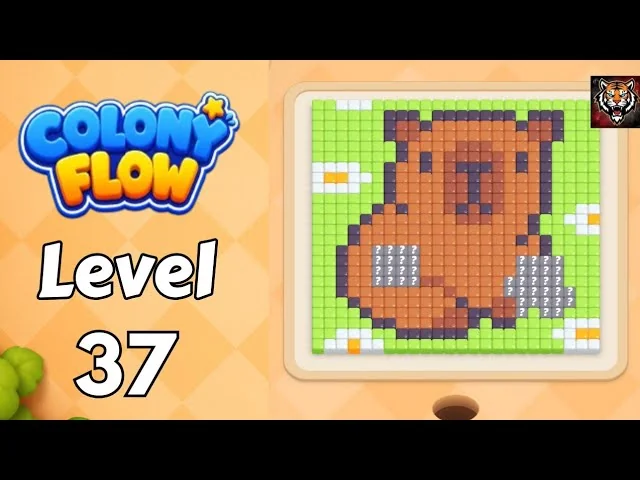 Colony Flow! Level 37 board layout