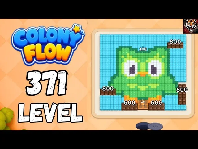 Colony Flow! Level 371 board layout