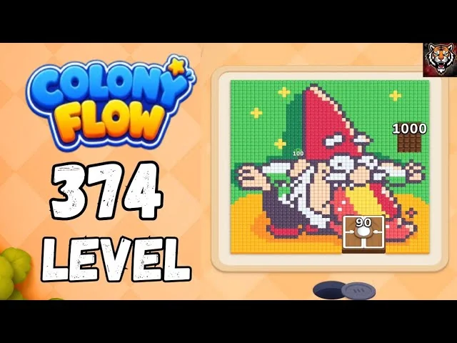 Colony Flow! Level 374 board layout