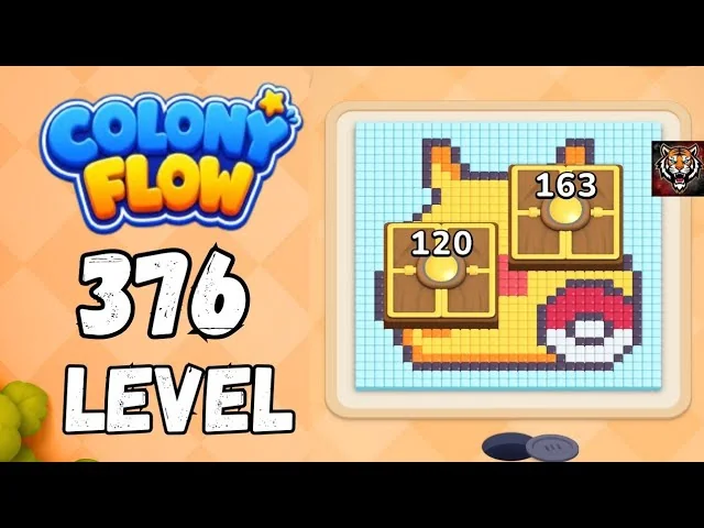 Colony Flow! Level 376 board layout
