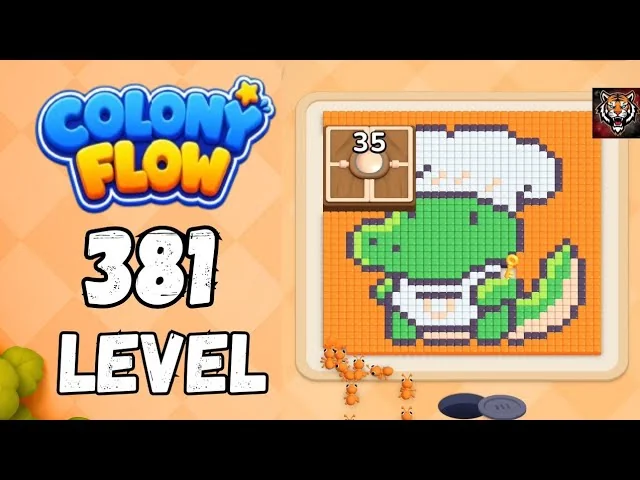 Colony Flow! Level 381 board layout