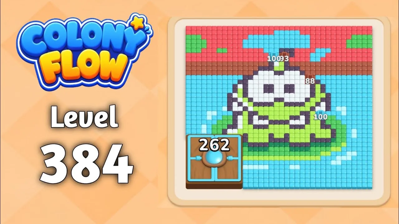 Colony Flow! Level 384 board layout