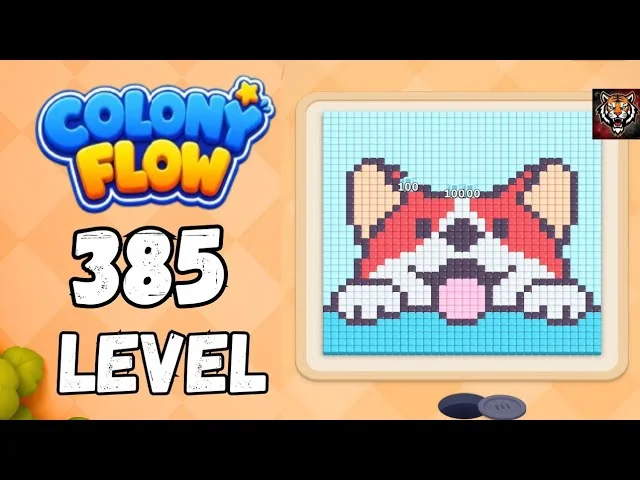 Colony Flow! Level 385 board layout
