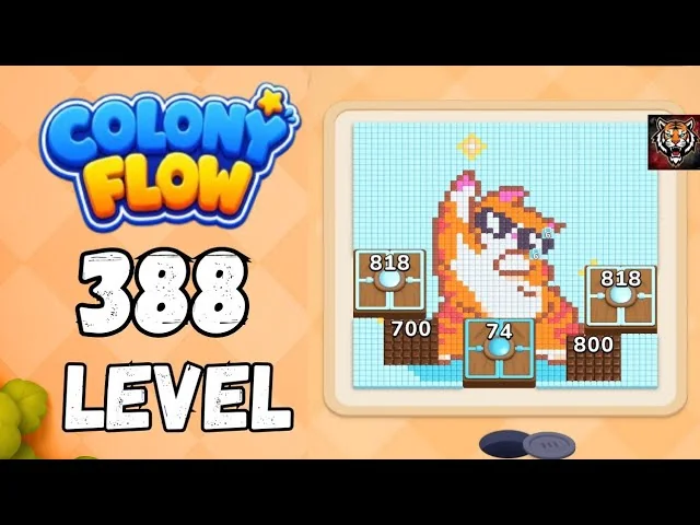 Colony Flow! Level 388 board layout
