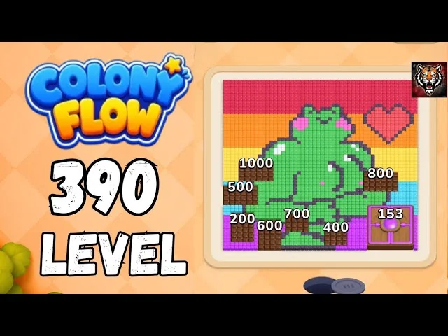 Colony Flow! Level 390 board layout